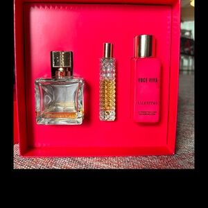 Valentino used perfume set. Please read description..